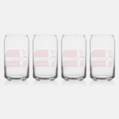 Dänemark-Fahne für künstlerische Pinselstriche Dosenglas (Hinten)