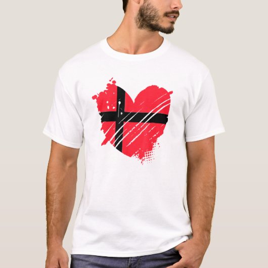 Dänemark Fahne I Liebe Dänemark Es befindet sich i T-Shirt (Vorderseite)