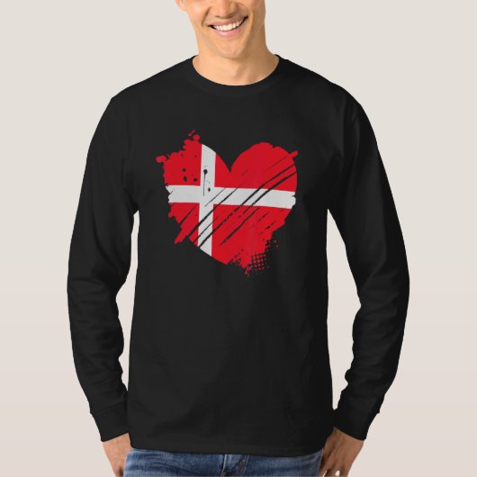 Dänemark Fahne I Liebe Dänemark Es befindet sich i T-Shirt (Vorderseite)