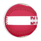 Dänemark - Fahne und Wappen - Patriotik Baseball (Vorderseite Links)