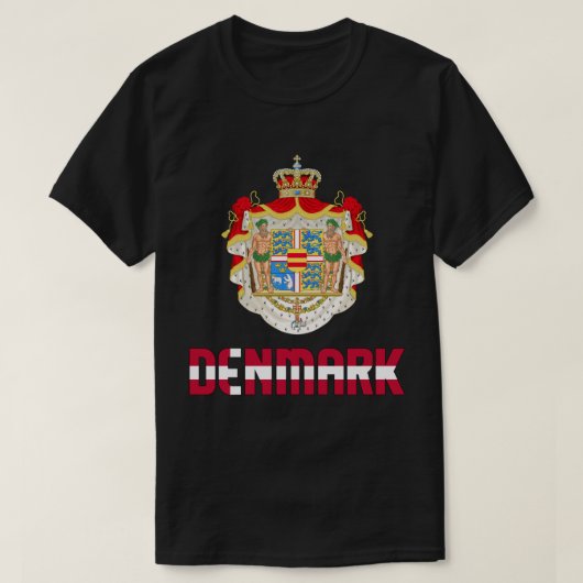Dänemark - Fahne und Wappen - Patriotik T-Shirt (Design vorne)