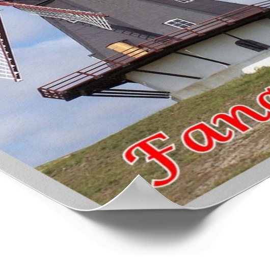 Dänemark - Fanø - Leuchtturm - Poster (Ecke)