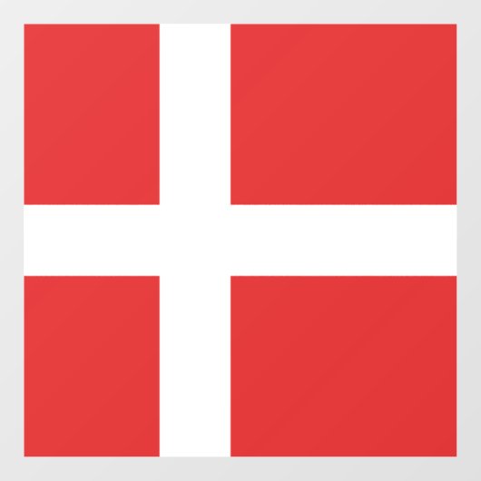 Dänemark Fensteraufkleber (Blatt)