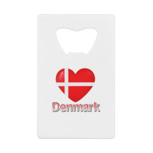Dänemark Flag Cutout Geldbeutel Flaschenöffner