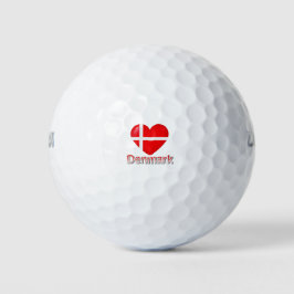 Dänemark Flag Cutout Golfball
