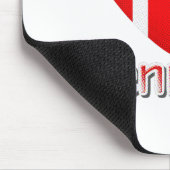 Dänemark Flag Cutout Mousepad (Ecke)