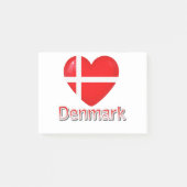 Dänemark Flag Cutout Post-it Klebezettel (Vorderseite)