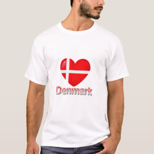 Dänemark Flag Cutout T-Shirt