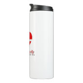 Dänemark Flag Cutout Thermosbecher (Nach rechts gedreht)