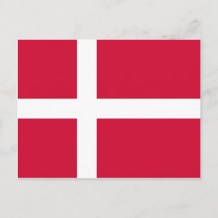 Dänemark Flag DK Postkarte