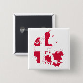 Dänemark Flag-Karte Button (Vorne & Hinten)
