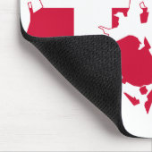 Dänemark Flag-Karte Mousepad (Ecke)