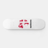 Dänemark Flag-Karte Skateboard (Horizontal)