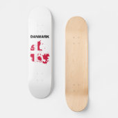 Dänemark Flag-Karte Skateboard (Vorderseite)