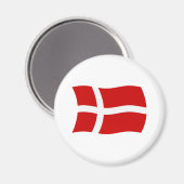 Dänemark Flag Magnet (Vorderseite/Rückseite)
