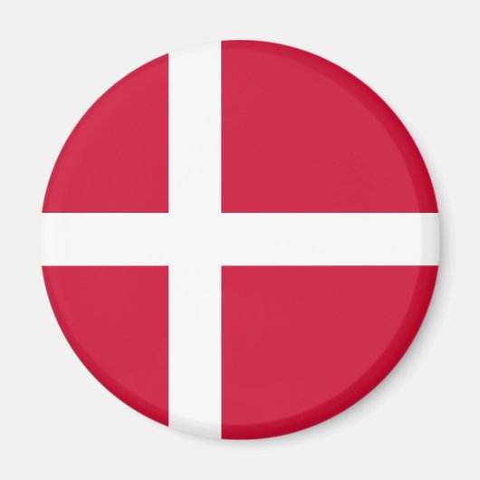 Dänemark Flag Magnet (Vorne)