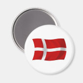 Dänemark Flag Magnet (Vorderseite/Rückseite)