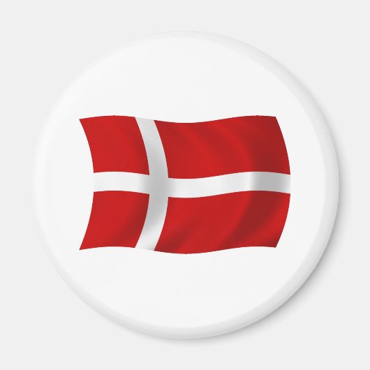 Dänemark Flag Magnet (Vorne)