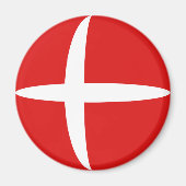 Dänemark Flag Magnet (Vorne)