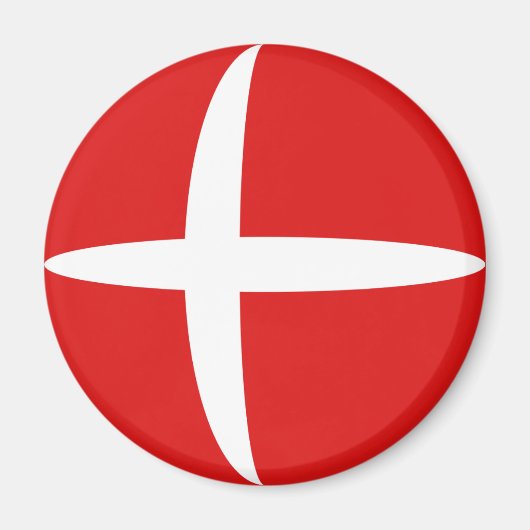 Dänemark Flag Magnet (Vorne)