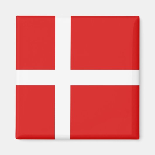 Dänemark Flag Magnet (Vorne)