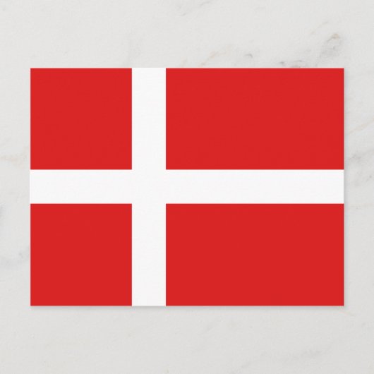 Dänemark Flag Postkarte (Vorderseite)