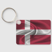 Dänemark Flag Schlüsselanhänger (Rückseite)