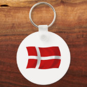 Dänemark Flag Schlüsselanhänger (Vorderseite)
