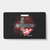 Dänemark-Flagge Ausweis (Rückseite)