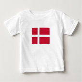 Dänemark Flagge Baby T-shirt (Vorderseite)