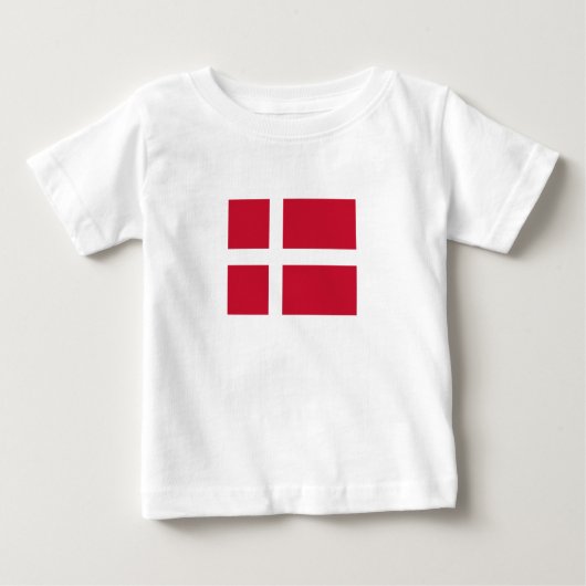 Dänemark Flagge Baby T-shirt (Vorderseite)
