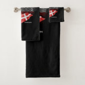 Dänemark-Flagge Badhandtuch Set (Insitu)