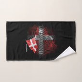 Dänemark-Flagge Badhandtuch Set (Handtuch)