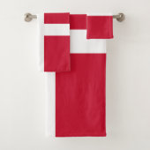 Dänemark Flagge Badhandtuch Set (Insitu)