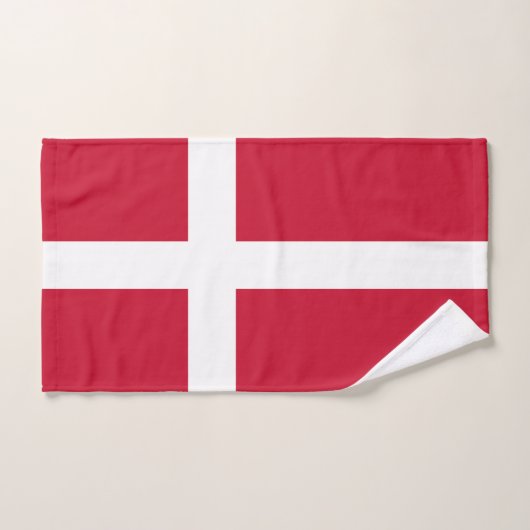 Dänemark Flagge Badhandtuch Set (Handtuch)