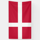 Dänemark-Flagge Banner (Vertikal)
