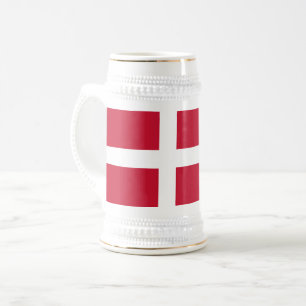 Dänemark Flagge Bierglas