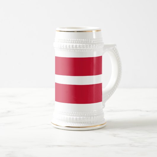 Dänemark Flagge Bierglas (VorderseiteRechts)