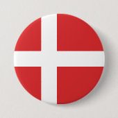 Dänemark-Flagge Button (Vorderseite)