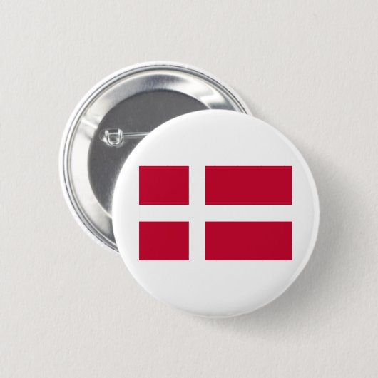 Dänemark Flagge Button (Vorne & Hinten)