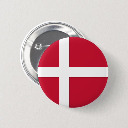 Dänemark Flagge Button (Vorne & Hinten)