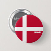 Dänemark Flagge Charming Patriotic Button (Vorne & Hinten)