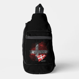 Dänemark-Flagge Crossbody Bag