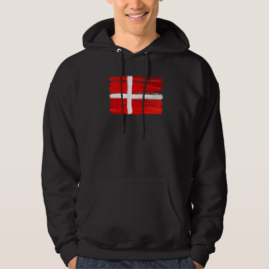 Dänemark Flagge Dänemark Hoodie (Vorderseite)