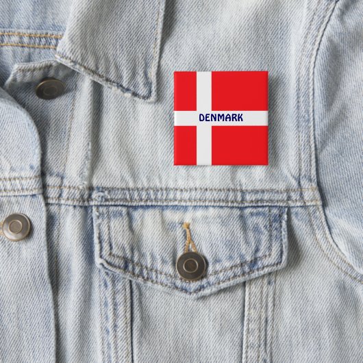 DÄNEMARK: Flagge Dänemarks Button (Beispiel)