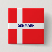 DÄNEMARK: Flagge Dänemarks Button (Vorderseite)