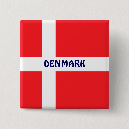 DÄNEMARK: Flagge Dänemarks Button (Vorderseite)