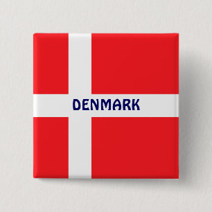 DÄNEMARK: Flagge Dänemarks Button