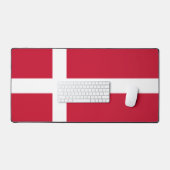 Dänemark / Flagge Dänemarks Schreibtischunterlage (Tastatur & Maus)