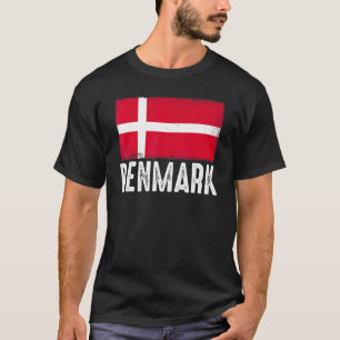 Dänemark Flagge Dänische Fußballmannschaft Fußball T-Shirt